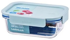 LOCKnLOCK Szklany pojemnik prostokątny CLEAR, 630ml, miętowy, 630 ml