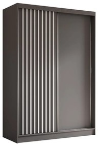 Szafa przesuwna - Lamel 150 cm, szary mat