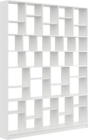 Biały wysoki regał na książki w stylu skandynawskim B5-N21