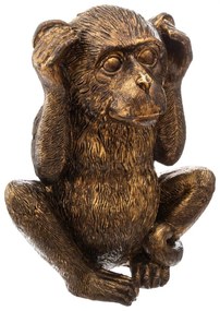 Trzy mądre małpy, figurki z polyresinu, wys. 17 cm