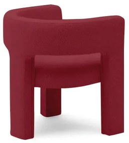 Burgundia designerski fotel ALPAH B VELVET