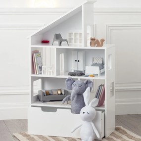 Biblioteczka dla dzieci, ze schowkiem na zabawki