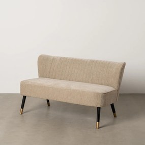Beżowa sofa z tkaniny szenilowej 134 cm Glam – Ixia