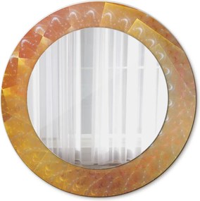 Lustro z nadrukiem dekoracyjne okrągłe Spirala abstrakcja