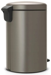 Szary stalowy kosz na śmieci z pedałem 20 l NewIcon – Brabantia