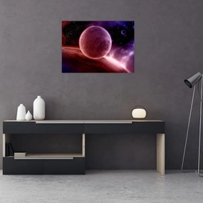 Obraz na szkle - Planeta (70x50 cm)