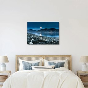 Obraz na szkle nocnego krajobrazu, Islandia (70x50 cm)