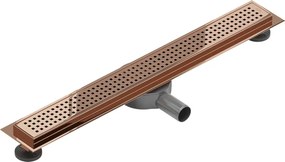 Mexen Flat 360° M08 odpływ liniowy obrotowy 70 cm, różowe złoto - 1625070-40