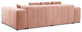 Różowa aksamitna sofa 320 cm Rome Velvet – Cosmopolitan Design