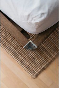 Brązowe łóżko dwuosobowe z litego drewna sosnowego ze stelażem 160x200 cm Core – Karup Design