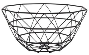 Czarna misa na owoce PT LIVING Diamond Cut
