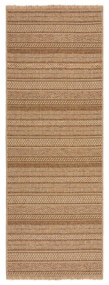 Chodnik odpowiedni na zewnątrz w naturalnym kolorze 80x230 cm Farah Stripe – Flair Rugs