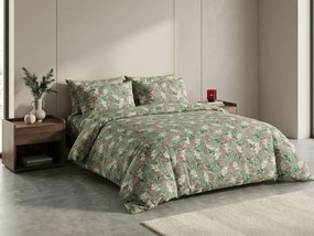 PrzytulneMieszkanie.pl PrzytulneMieszkanie.pl Flanelowa pościel PINEFLOR zielona Rozmiar pościeli: 70 x 90 cm | 140 x 200 cm