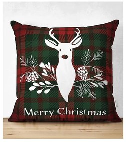 Zestaw 4 świątecznych poszewek na poduszki i bieżnika Minimalist Cushion Covers Tartan Christmas