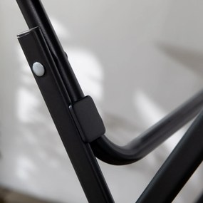 Outsunny Stół tarasowy okrągły składany dla 2 osób imitacja drewna ciemnoszary 60x60x73cm | Aosom PL