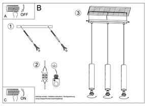 Kremowa lampa wisząca Castro – Nice Lamps
