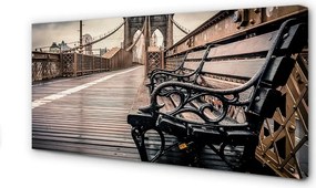 Zdjęcie na płótnie Ławka z Widokiem na Most