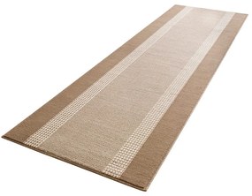 Dywan nowoczesny Basic beżowo-kremowy chodnik 80 cm x 250 cm
