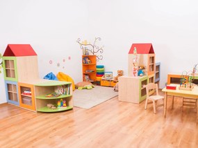 Wysoki regał do przedszkola Domkowo - moduł B