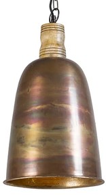 Wisząca lampa vintage miedziana ze złotem - BurnWiejski/ Rustykalny / Vintage Oswietlenie wewnetrzne