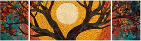 Obraz - Słońce w koronie drzewa życia (170x50 cm)