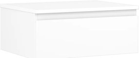 Mexen Orio szafka łazienkowa podumywalkowa 60 cm z blatem, 1 szuflada, biała mat - 91A10-06023-1-BFC01