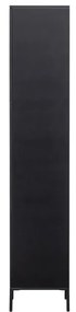 Czarna szafa z litego drewna sosnowego 60x210 cm Gravure – WOOOD