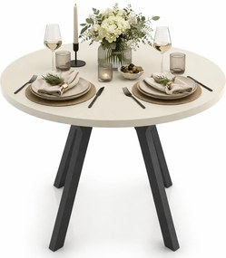 Rozkładany okrągły stół z kaszmirowym blatem H9-H84