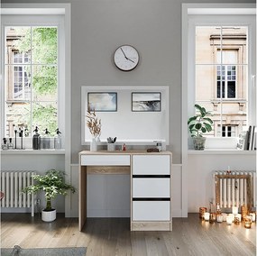 Stół do toalety sonoma 90x40x75 sherry