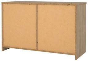 Komoda w dekorze dębu z drzwiami przesuwnymi w naturalnym kolorze 119x76x50 cm Naia – Tvilum