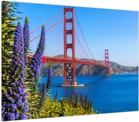 Obraz na szkle - Most Golden Gate, San Francisco (70x50 cm)