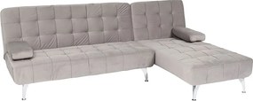 Sofa rozkładana MCW-K22, aksamitny szary