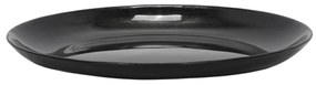 Talerz deserowy ANIA BLACK, szkło, Ø 21cm
