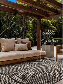 Czarny/kremowy dywan odpowiedni na zewnątrz 160x230 cm Haringey Barkham – Ted Baker