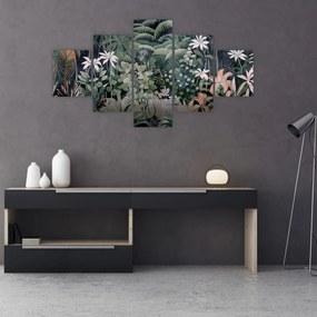 Obraz - Malowany wzór dżungli (125x70 cm)