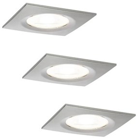 Paulmann 93615 - ZESTAW 3x LED/7W IP44 Ściemnialna łazienkowa oprawa wpuszczana