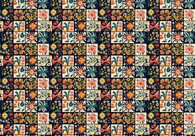 Fototapeta - Kolorowe płytki (196x136 cm)