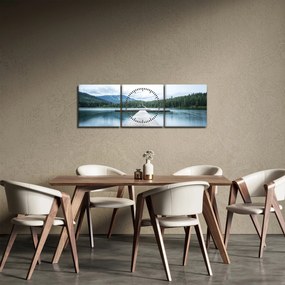 Obraz - Patrząc z molo (z zegarem) (90x30 cm)