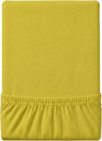 PrzytulneMieszkanie.pl Prześcieradło jersey EXCLUSIVE żółte 90 x 200 cm