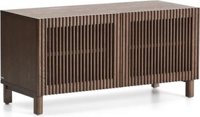 Ciemnobrązowa szafka na buty w dekorze jesionu 98x50x43 cm Beyla – Kave Home