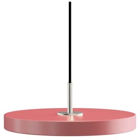 Różowa lampa wisząca LED z metalowym kloszem ø 31 cm Asteria Mini – UMAGE
