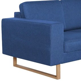 Granatowa elegancka trzyosobowa sofa - Williams 3X