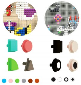 Masterkidz geometryczne elementy tablic 256 szt