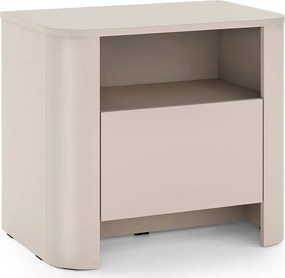 Kaszmirowa szafka nocna z szufladą i półką T3-D79