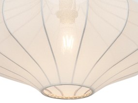 Lampa wisząca w stylu japandi, biała, 50 cm - PluDesignerski Oswietlenie wewnetrzne