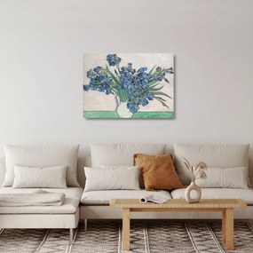 Obraz na szkle - Vincent van Gogh, Irises, reprodukcje (70x50 cm)