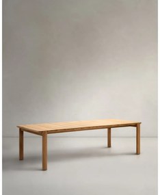 Stół ogrodowy z litego drewna tekowego 102x220 cm Icaro – Kave Home