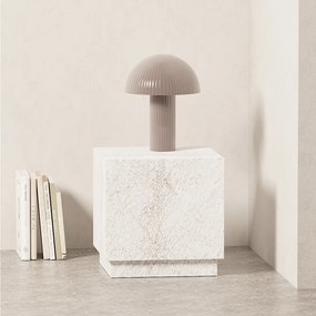 Stolik pomocniczy z marmuru – biały – Heron