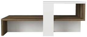 Stolik konferencyjny Chain White and Walnut