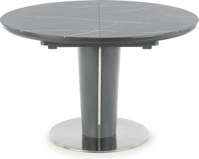 Stół rozkładany RICARDO 120(160)x120 szary marmur